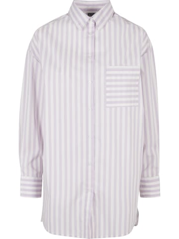 Urban Classics Long Sleeve Shirt in white/lilac