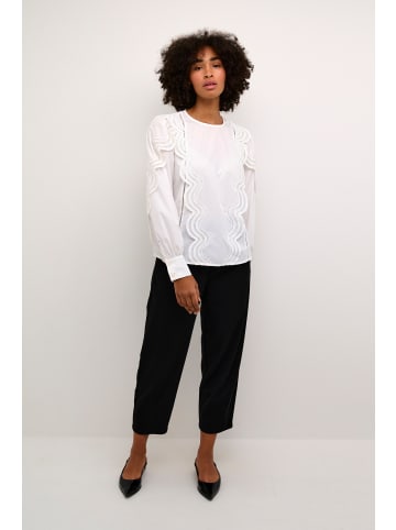 Kaffe Langarm-Bluse KAchristine Regular fit in Optical White