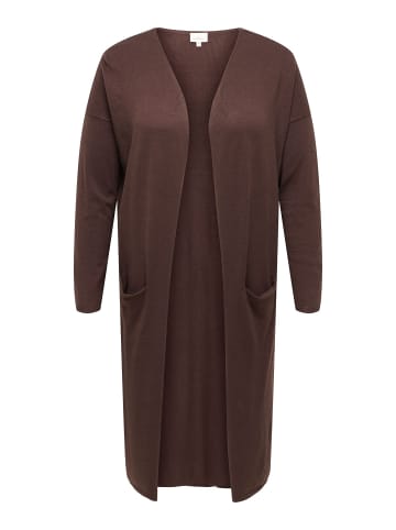 ONLY Carmakoma Strickjacke in Coffee Bean 1