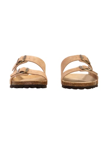 Divine Factory Lederpantoletten Noga Mistral Edge Beige