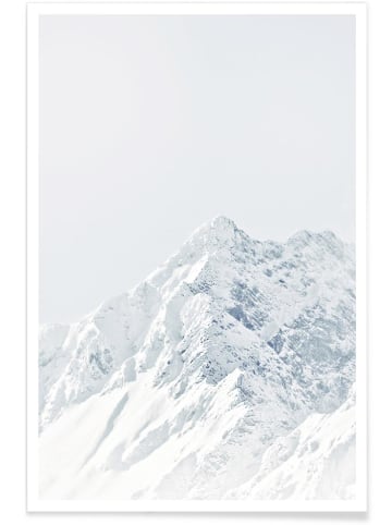 Juniqe Poster "White Mountain 2" in Grau & Weiß