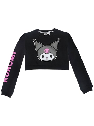 Cerda Sweatshirt Hello Kitty Kuromi Cropped in Schwarz
