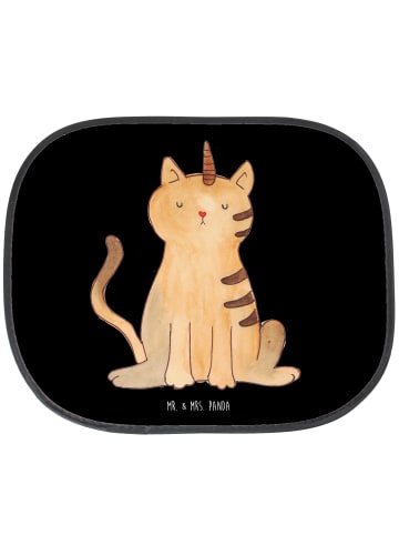 Mr. & Mrs. Panda Sonnenschutz Autoscheibe Einhorn Katze ohne Spruch in Schwarz