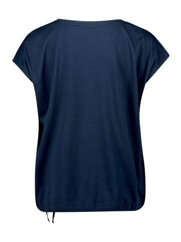 BETTY & CO Casual-Shirt mit Print in Dark Blue/Nature