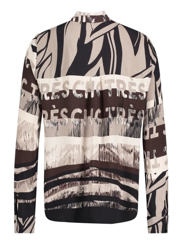 Betty Barclay Hemdbluse mit Schmucksteinen in Beige/Schwarz