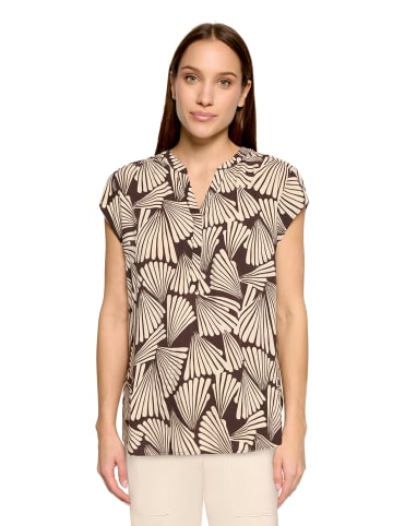 Betty Barclay Schlupfbluse kurzarm in Braun/Beige