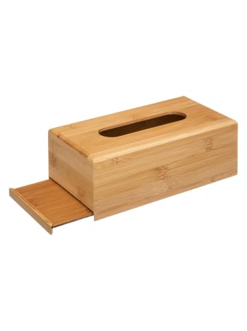 5five Simply Smart Kosmetiktuchbox, Bambus in Braun, (B) 13 x (H) 8,5 x (L) 25 cm