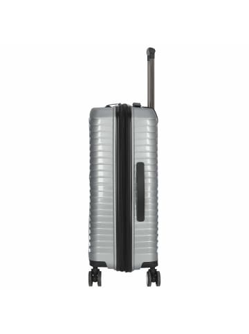 Stratic Bright+ - 4-Rollen-Trolley 66 cm M erw. (silver) in silver