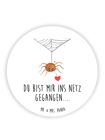 Mr. & Mrs. Panda pinnwand magnet Spinne Agathe Liebe mit Spruch in Weiß