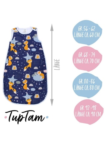 TupTam Baby Ganzjahres Schlafsack Wattiert in dunkelblau