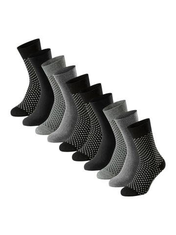 Schiesser Socken Bluebird in Schwarz / grau