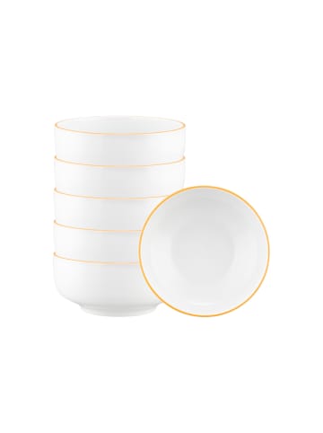 Seltmann Weiden 6er Set Müslischalen Sento Home Pure Lines in ø 15,4 cm in Mango Orange