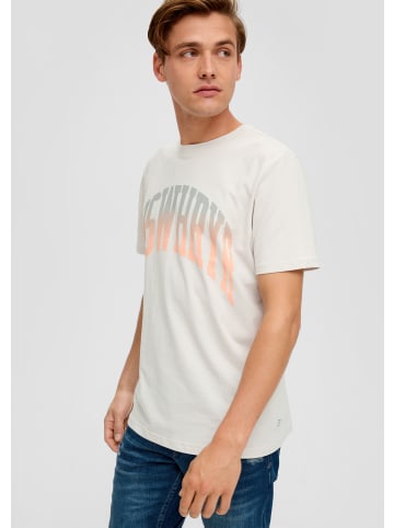 QS T-Shirt in 03D0_wollweiß