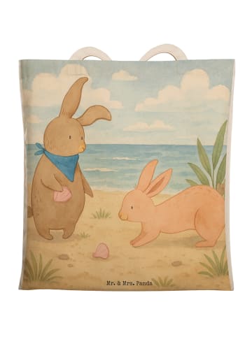 Mr. & Mrs. Panda Beutel Hasen Muschel Design ohne Spruch in Weiß