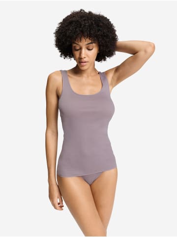 Hanro Tanktop Cotton Seamless in stormy rose