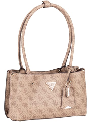 Guess Handtasche Meridian 2 Shoulder SAT in Latte Logo