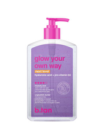 b.tan Selbstbräunungsgel Glow Your Own Way Next Level, 473 ml