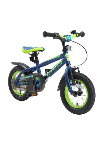 BIKESTAR Kinder Fahrrad "Urban Jungle" in Blau Grün - 12 Zoll