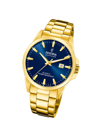 Festina Analog-Armbanduhr Festina Swiss Made gold groß (ca. 41mm)