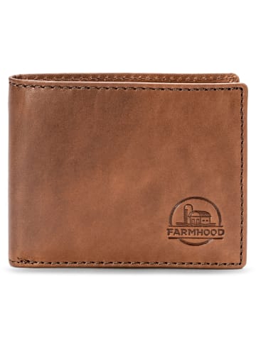 Farmhood Nashville Geldbörse RFID Schutz Leder 11 cm in brown 2