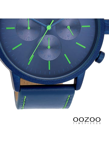 Oozoo Armbanduhr Oozoo Timepieces blau extra groß (ca. 50mm)