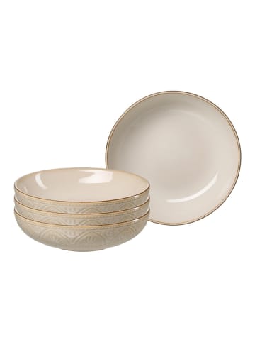 Ritzenhoff & Breker 4er Set Suppenteller Omara ø 20 cm beige in beige