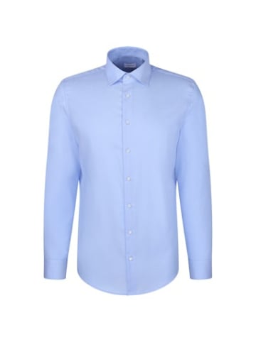Seidensticker Knopfleisten Langarmshirt für Herren in uni