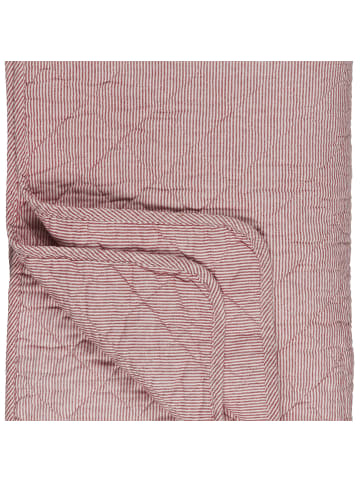IB Laursen Quilt gestreift in rot