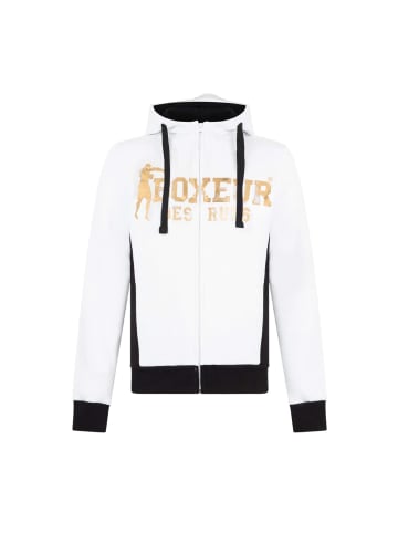 Boxeur des Rues Sweatjacke Hooded Full Zip in White-Gold