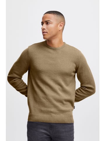 BLEND Strickpullover BHPullover 20716804  Basic Strickpullover mit Logo-Label in Braun