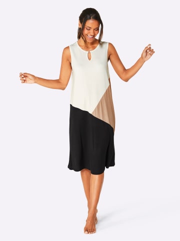 WITT WEIDEN Sommerkleid in weiß-schwarz