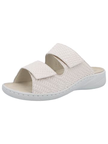 Solidus Damen Pantoletten Wellness Spezial - Weite G in Weiß