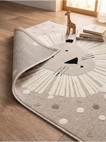 KADIMA DESIGN Teppich Kinderzimmer Kinder-Motiv Kinderzimmer pflegeleicht Spielzimmer in Beige