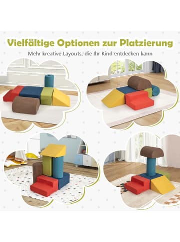 COSTWAY 6 tlg. Softbausteine für 1-3 Jahre in Bunt
