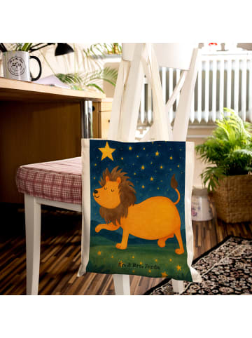 Mr. & Mrs. Panda Henkeltasche Sternzeichen Löwe Design ohne Spruch in Weiß