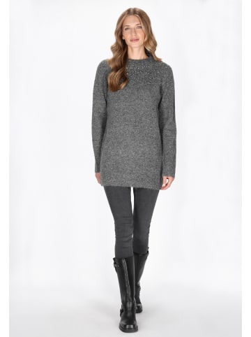 DreiMaster Vintage Women Sweater in dark grey melange