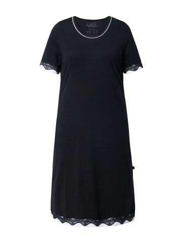 Ulla Popken Nachthemd in schwarz
