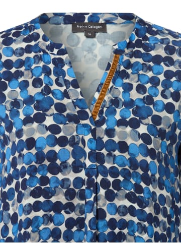 Franco Callegari Bluse in blau indigo - 0005