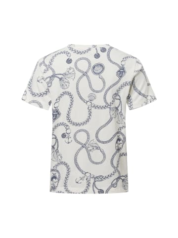 Gant T-Shirt in ecru blau
