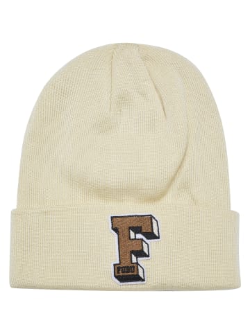 FUBU Beanies in creme/brown