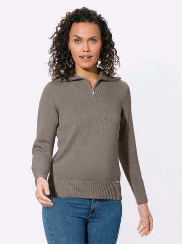 WITT WEIDEN Pullover in taupe-meliert