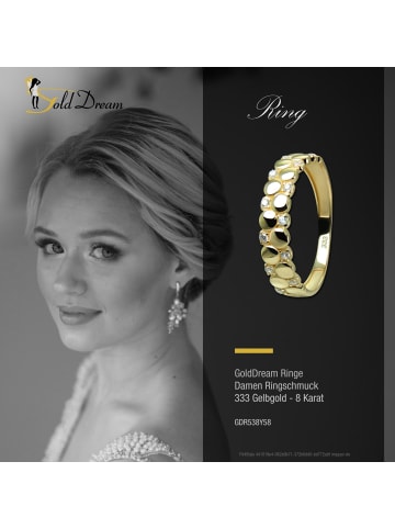 GoldDream Goldring 333 Gelbgold - 8 Karat, Dots Größe 58 (18,5)