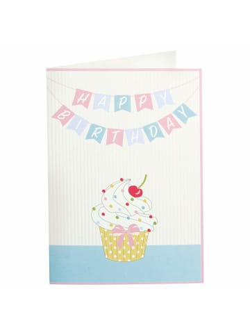 Greengate Geburtstagskarten mit Umschlägen 12er-Set Happy Birthday in Weiß | Bunt