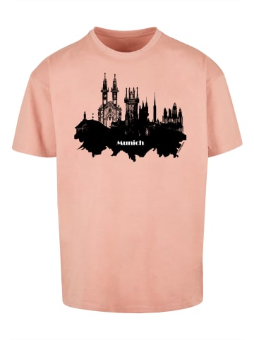 F4NT4STIC T-Shirt Cities Collection - Munich skyline in amber
