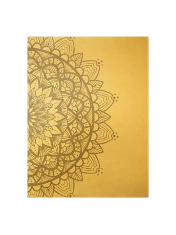 WALLART Leinwandbild Gold - Mandala Illustration shabby beige Weiß in Weiß