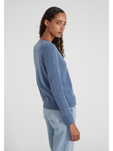 Style Republic Kaschmirpullover V-Neck in blue melange