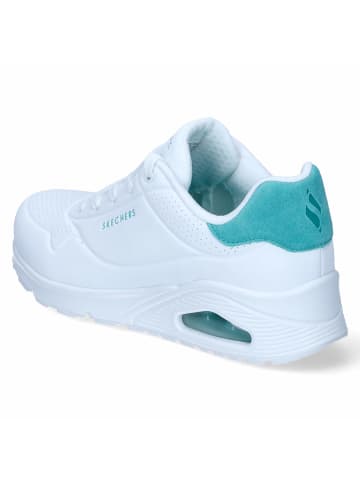 Skechers Low Sneaker POP BACK in Weiß