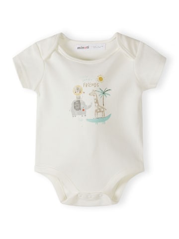 Minoti Strampler NOSBABYPACK4 in weiß