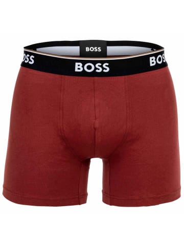 BOSS Boxershort 3er Pack in Schwarz/Weinrot