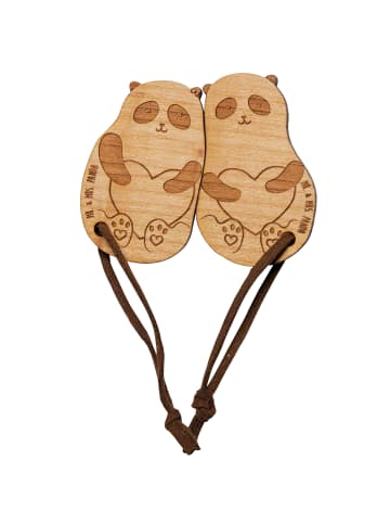 Mr. & Mrs. Panda schlüsselanhänger pärchen Panda ZweiMenschkeit ohn... in Braun